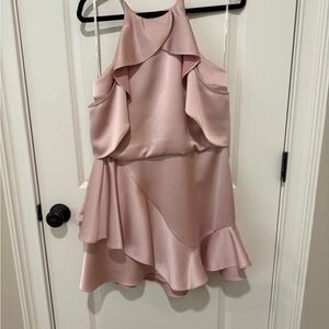 Halston Heritage Blush Sleeveless Dress